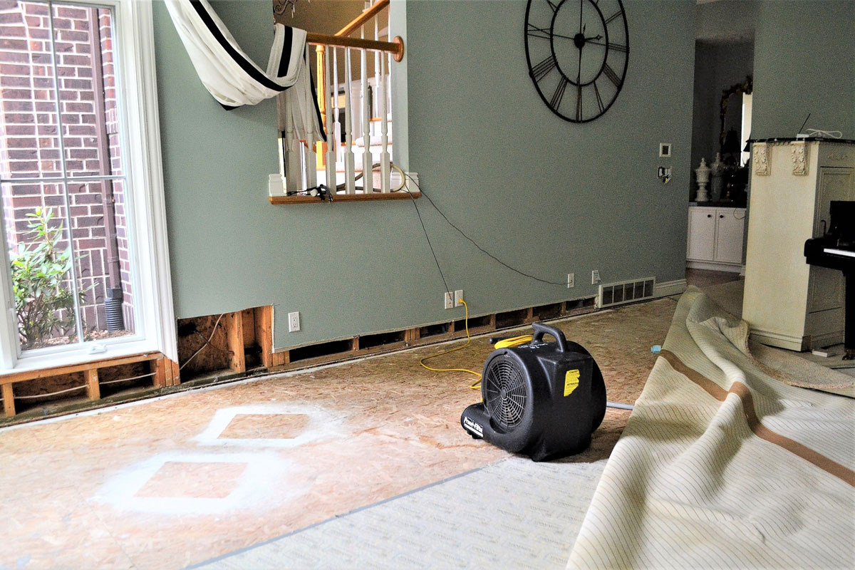 water leak home property damage repair